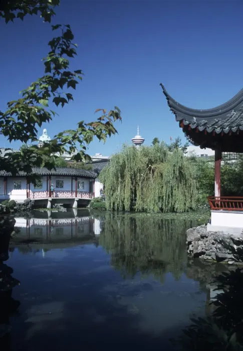 Framed Print : Canada, British Columbia, Vancouver Chinatown, Sun-Yat Sen Park