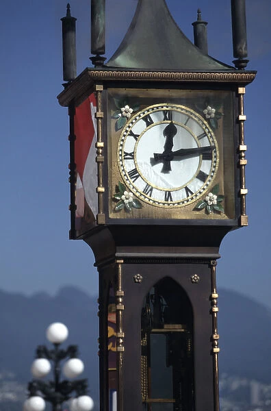 Canada, British Columbia, Vancouver Gastown Historic District Steam powered clock