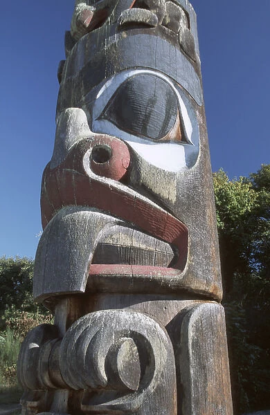 Canada, British Columbia, Vancouver UBC Museum of Anthropology Totem poles