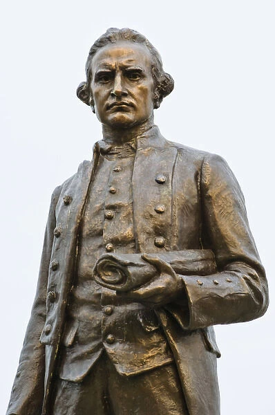 Canada, British Columbia, Victoria, Inner Harbour, Statue of Captain James Cook