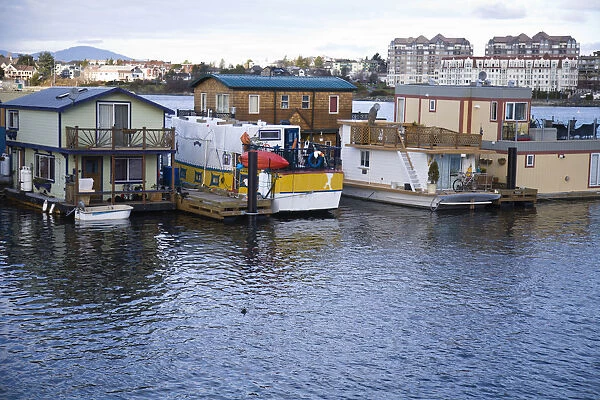 CANADA, British Columbia, Victoria. Inner Harbour Houseboats