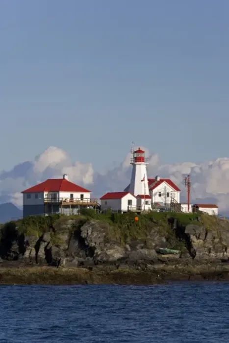 Framed Print : Canada, British Columbia. View of Green Island Lighthouse Framed Print : Canada, British Columbia. View of Green Island Lighthouse