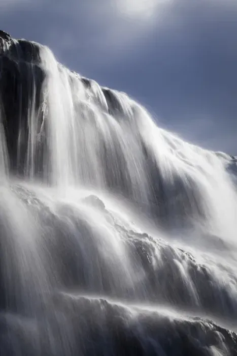 Framed Print : Canada, British Columbia, Wells Gray Provincial Park. Sunlight on Dawson Falls. Credit as