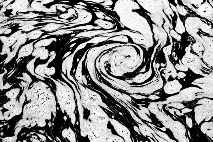 Framed Print : Canada, Manitoba. Foam patterns in water Framed Print : Canada, Manitoba. Foam patterns in water