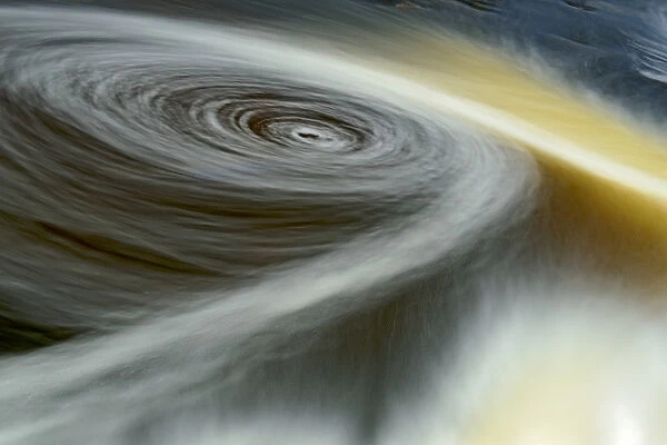 Canada, Manitoba. Swirls of the Whiteshell River at Rainbow Falls