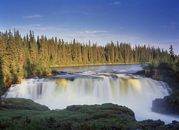 Canada, Manitoba, View of Pisew Falls