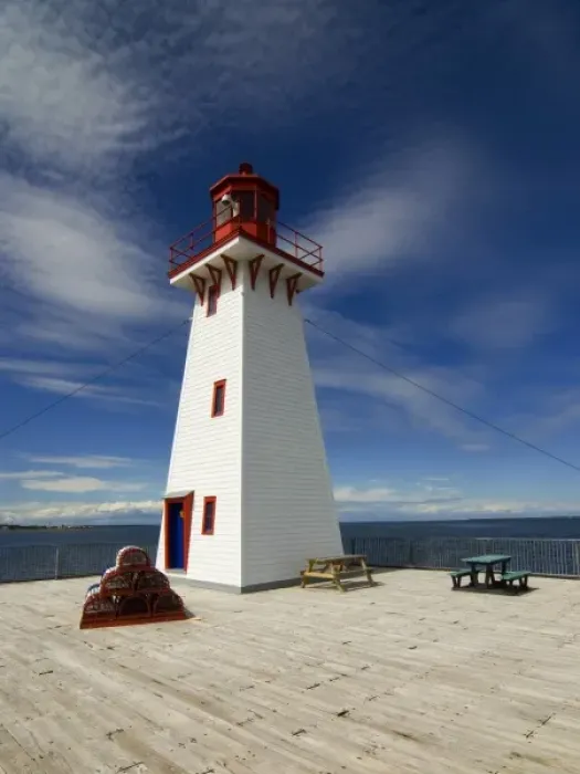 Framed Print : Canada. New Brunswick. Acadia. Shippagan. Light house
