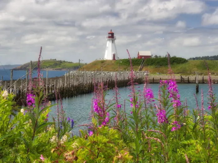 Framed Print : Canada, New Brunswick, Campobello Island. Mulholland Point Lighthouse