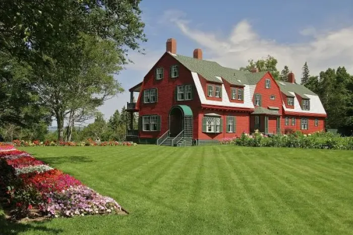 Framed Print : Canada, New Brunswick, Campobello Island. Roosevelt Cottage, where FDR and the Roosevelt