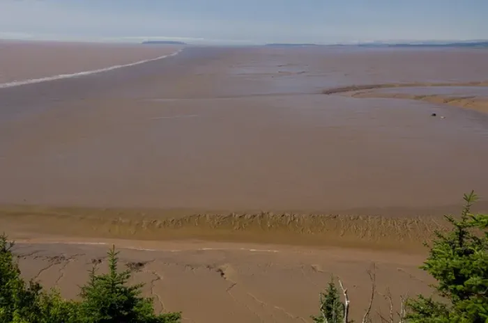 Framed Print : Canada, New Brunswick, Hopewell Cape, Bay of Fundy. Daniel Flats, view of mud flats Framed Print : Canada, New Brunswick, Hopewell Cape, Bay of Fundy. Daniel Flats, view of mud flats