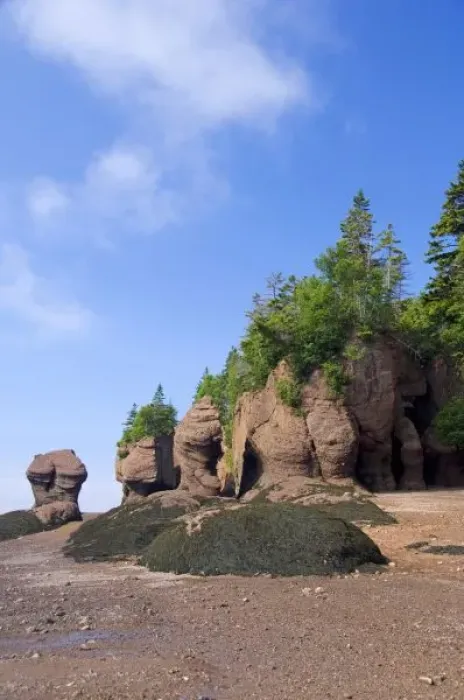 Framed Print : Canada, New Brunswick, Hopewell Cape, Bay of Fundy. Hopewell Rocks at low tide (aka Framed Print : Canada, New Brunswick, Hopewell Cape, Bay of Fundy. Hopewell Rocks at low tide (aka