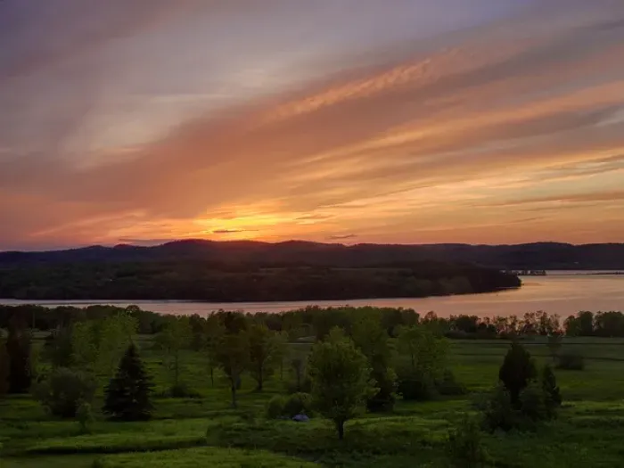 Framed Print : Canada, New Brunswick, Kingston, Shampers Bluff. Sunset on meadow and St. John River Framed Print : Canada, New Brunswick, Kingston, Shampers Bluff. Sunset on meadow and St. John River