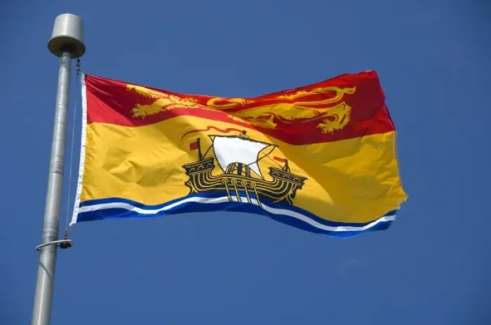 Framed Print : Canada, New Brunswick. New Brunswick flag Framed Print : Canada, New Brunswick. New Brunswick flag