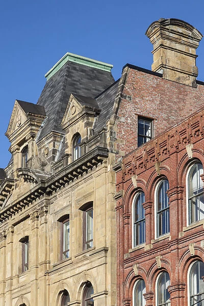 Canada, New Brunswick, Saint John. Historic buildings along Prince William Street