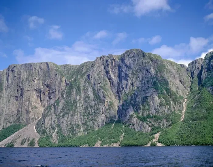 Framed Print : Canada, Newfoundland, Gros Morne National Park, Billion year old rock of the Long Framed Print : Canada, Newfoundland, Gros Morne National Park, Billion year old rock of the Long