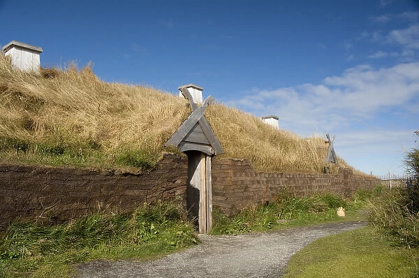 Canada, Newfoundland and Labrador, L Anse Aux Meadows. Archaeological site of