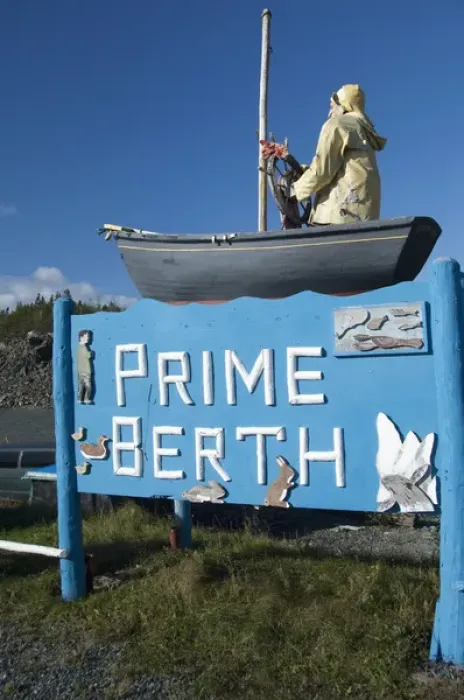 Framed Print : Canada, Newfoundland and Labrador, Twillingate. Prime Berth historic fishing center