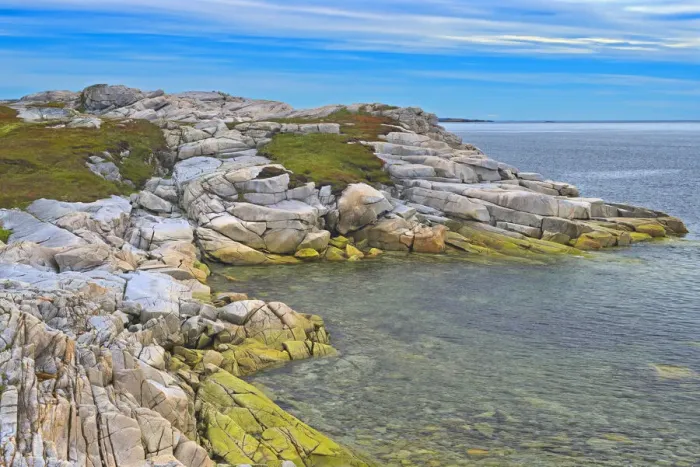 Framed Print : Canada, Newfoundland, Rose Blanche. Rocky shoreline along Atlantic Ocean Framed Print : Canada, Newfoundland, Rose Blanche. Rocky shoreline along Atlantic Ocean