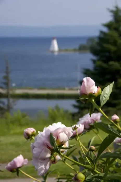 Framed Print : Canada, Nova Scotia, Cape Breton Island, Baddeck. Baddeck lighthouse