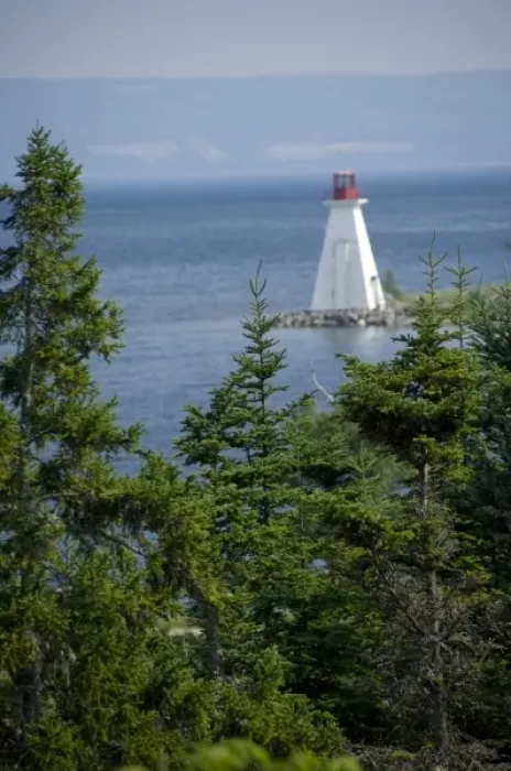 Framed Print : Canada, Nova Scotia, Cape Breton Island, Baddeck. Baddeck lighthouse
