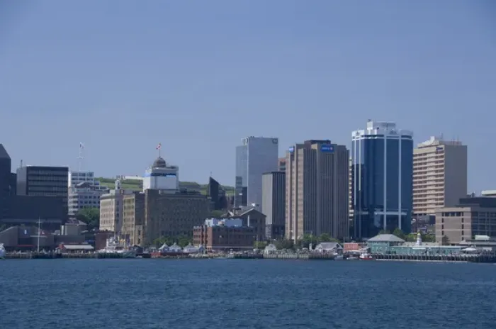 Framed Print : Canada, Nova Scotia, Halifax. City views of Halifax from the water