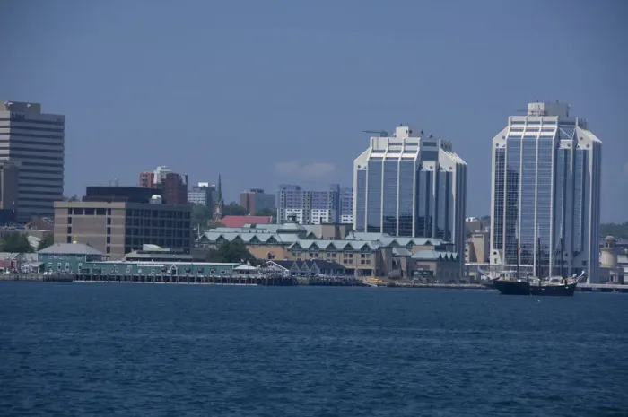 Framed Print : Canada, Nova Scotia, Halifax. City views of Halifax from the water