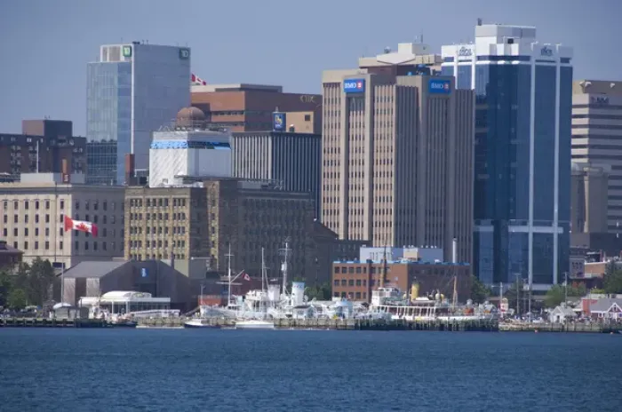 Framed Print : Canada, Nova Scotia, Halifax. City views of Halifax from the water