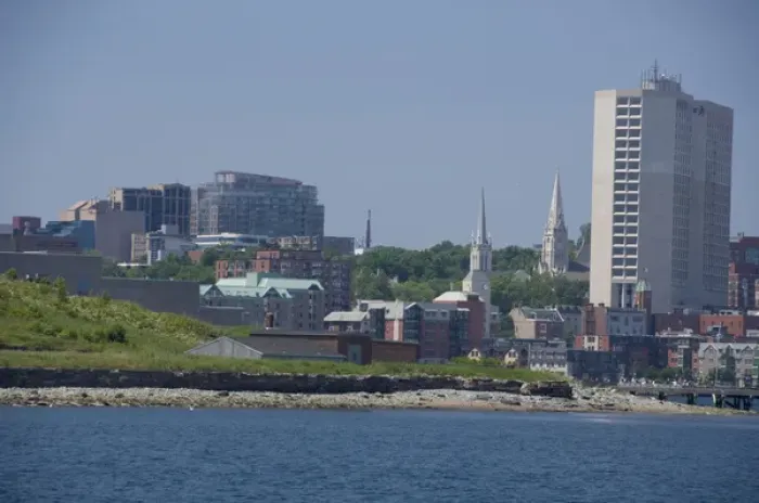 Framed Print : Canada, Nova Scotia, Halifax. City views of Halifax from the water
