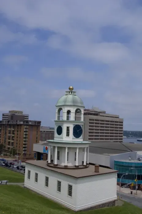 Framed Print : Canada, Nova Scotia, Halifax. Old Town Clock (circa 1803), city landmark located Framed Print : Canada, Nova Scotia, Halifax. Old Town Clock (circa 1803), city landmark located