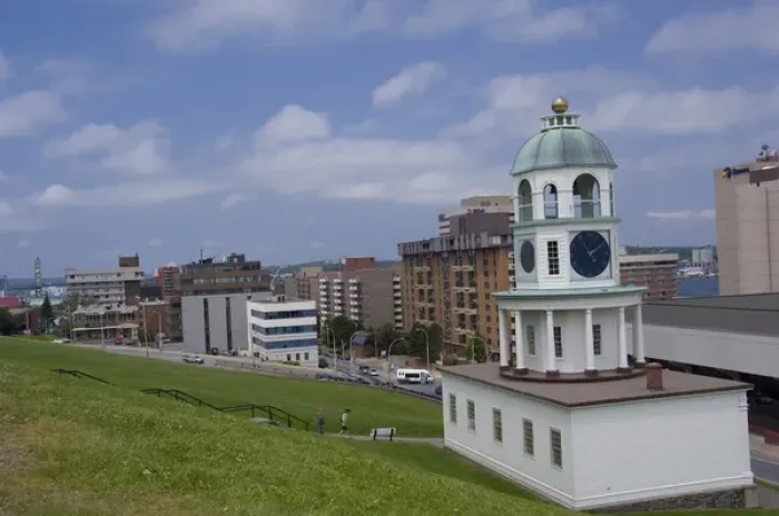 Framed Print : Canada, Nova Scotia, Halifax. Old Town Clock (circa 1803), city landmark located