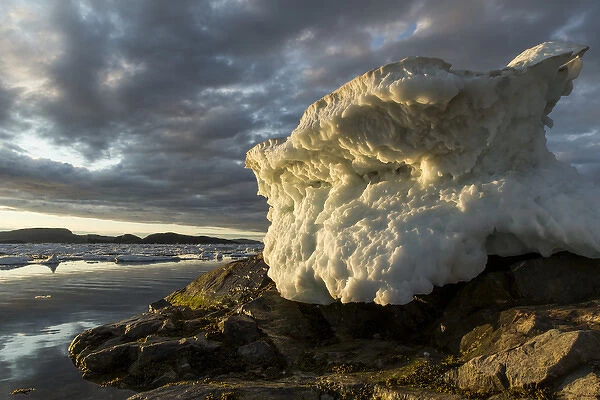 Canada, Nunavut, Territory, Melting sea ice in Hudson Bay near Arctic Circle