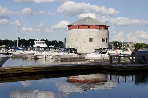 Canada, Ontario, Kingston. Lake Ontario marina area at the port of Kingston with