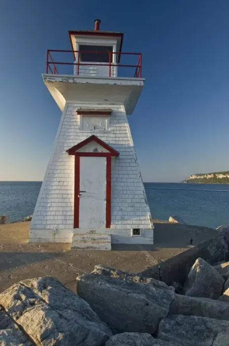 Framed Print : Canada, Ontario, Lions Head. Lighthouse on Georgian Bay Framed Print : Canada, Ontario, Lions Head. Lighthouse on Georgian Bay