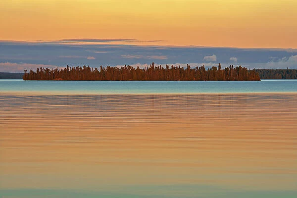 Canada, Ontario. Perrault Lake at sunset. Credit as: Mike Grandmaison  /  Jaynes Gallery  / 