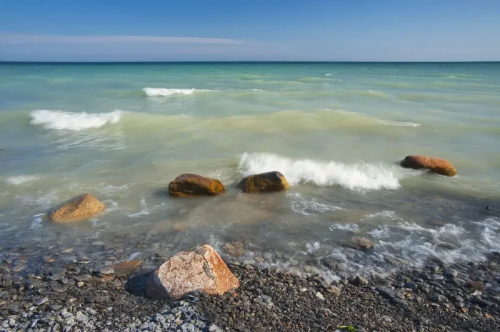 Framed Print : Canada, Ontario, Presqu ile Provincial Park, Shore of Lake Ontario Framed Print : Canada, Ontario, Presqu ile Provincial Park, Shore of Lake Ontario