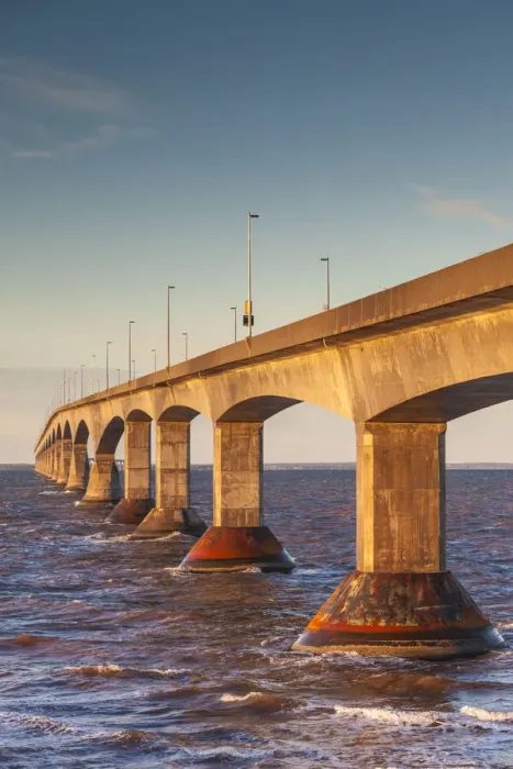 Framed Print : Canada, Prince Edward Island, Borden. Confederation Bridge Framed Print : Canada, Prince Edward Island, Borden. Confederation Bridge