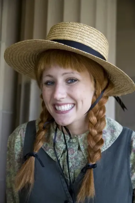 Framed Print : Canada, Prince Edward Island, Charlottetown. Anne Of Green Gables reenactor. (MR)