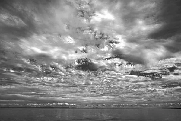 Canada, Prince Edward Island. Clouds and ocean