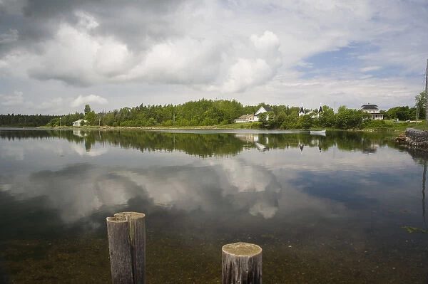 Canada, Prince Edward Island, Corran Ban. Reflection in Winter River