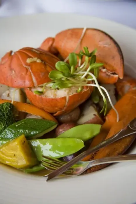 Framed Print : Canada, Prince Edward Island, Dalvay-by-the-sea. Lobster dish at the Dalvay-by-the-sea Historic Inn Framed Print : Canada, Prince Edward Island, Dalvay-by-the-sea. Lobster dish at the Dalvay-by-the-sea Historic Inn