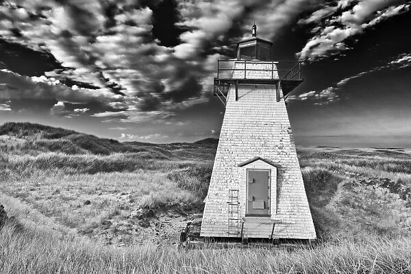 Canada, Prince Edward Island. St. Peters Harbour Lighthouse. Canada
