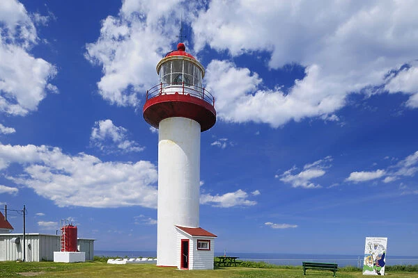 Canada, Quebec, Cap Madeleine. Lighthouse on Gulf of St
