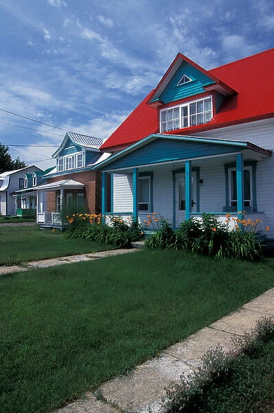 Canada, Quebec, Charlevoix. Houses, Baie Saint Paul