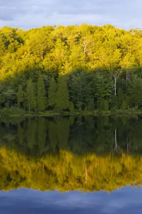 Framed Print : Canada, Quebec, Lake Long Pond. Sunset on pond scenic Framed Print : Canada, Quebec, Lake Long Pond. Sunset on pond scenic