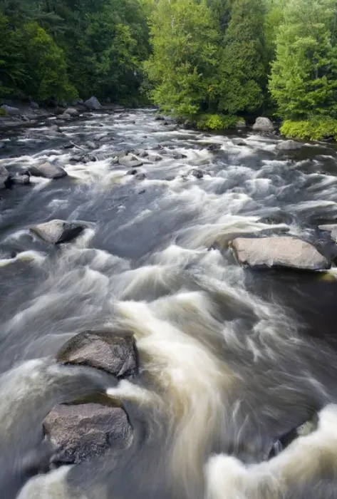 Framed Print : Canada, Quebec, Mont-Rolland. Riviere du Nord rapids Framed Print : Canada, Quebec, Mont-Rolland. Riviere du Nord rapids