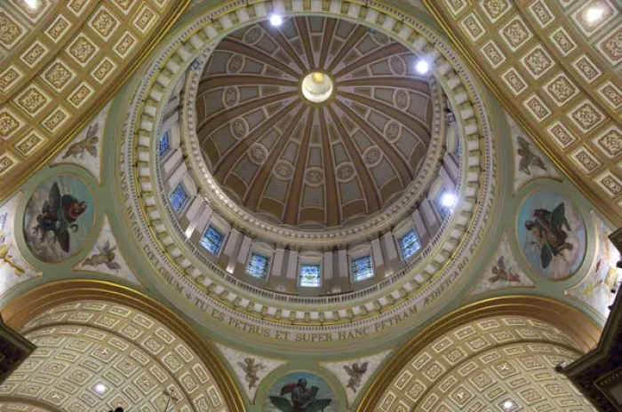 Framed Print : Canada, Quebec, Montreal. Cathedrale Marie-Reine-du-Monde ornate ceiling Framed Print : Canada, Quebec, Montreal. Cathedrale Marie-Reine-du-Monde ornate ceiling