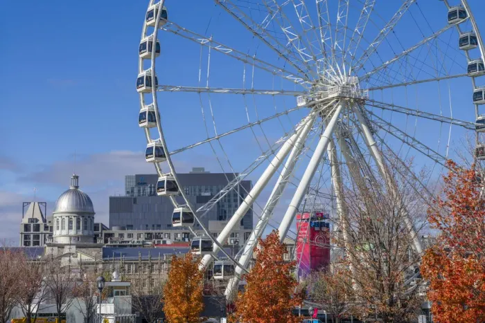 Framed Print : Canada, Quebec, Montreal. The Old Port, The Montreal Observation Wheel Framed Print : Canada, Quebec, Montreal. The Old Port, The Montreal Observation Wheel