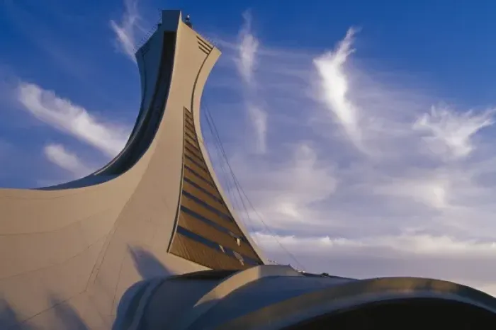 Framed Print : Canada, Quebec, Montreal, Olympic Stadium also referred to as The Big O