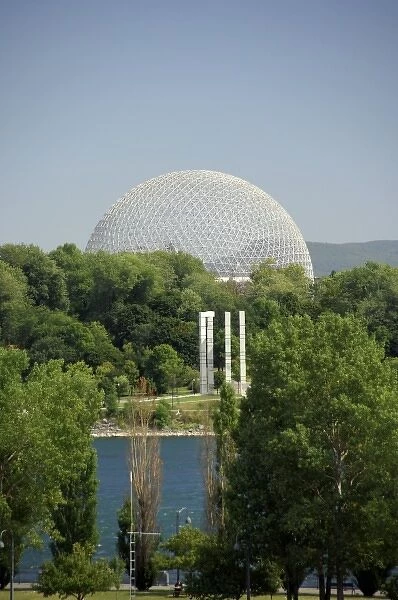 Canada, Quebec, Montreal. St. Helene Island, Expo 67 Biosphere. IMAGE RESTRICTED