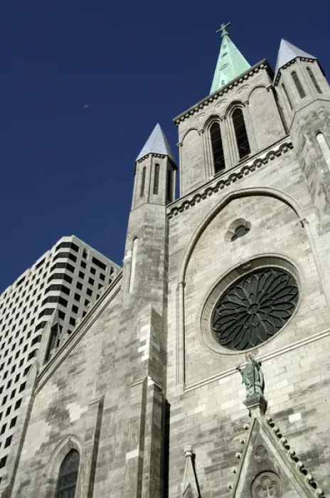 Framed Print : Canada, Quebec, Montreal. St. Patricks Basilica. IMAGE RESTRICTED: Not available Framed Print : Canada, Quebec, Montreal. St. Patricks Basilica. IMAGE RESTRICTED: Not available